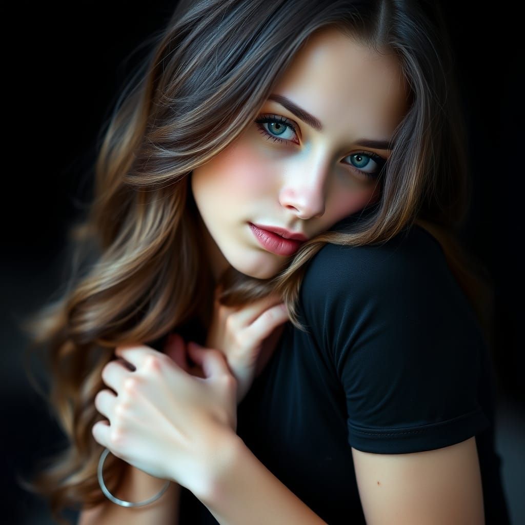 Introspective Beauty in Soft Focus