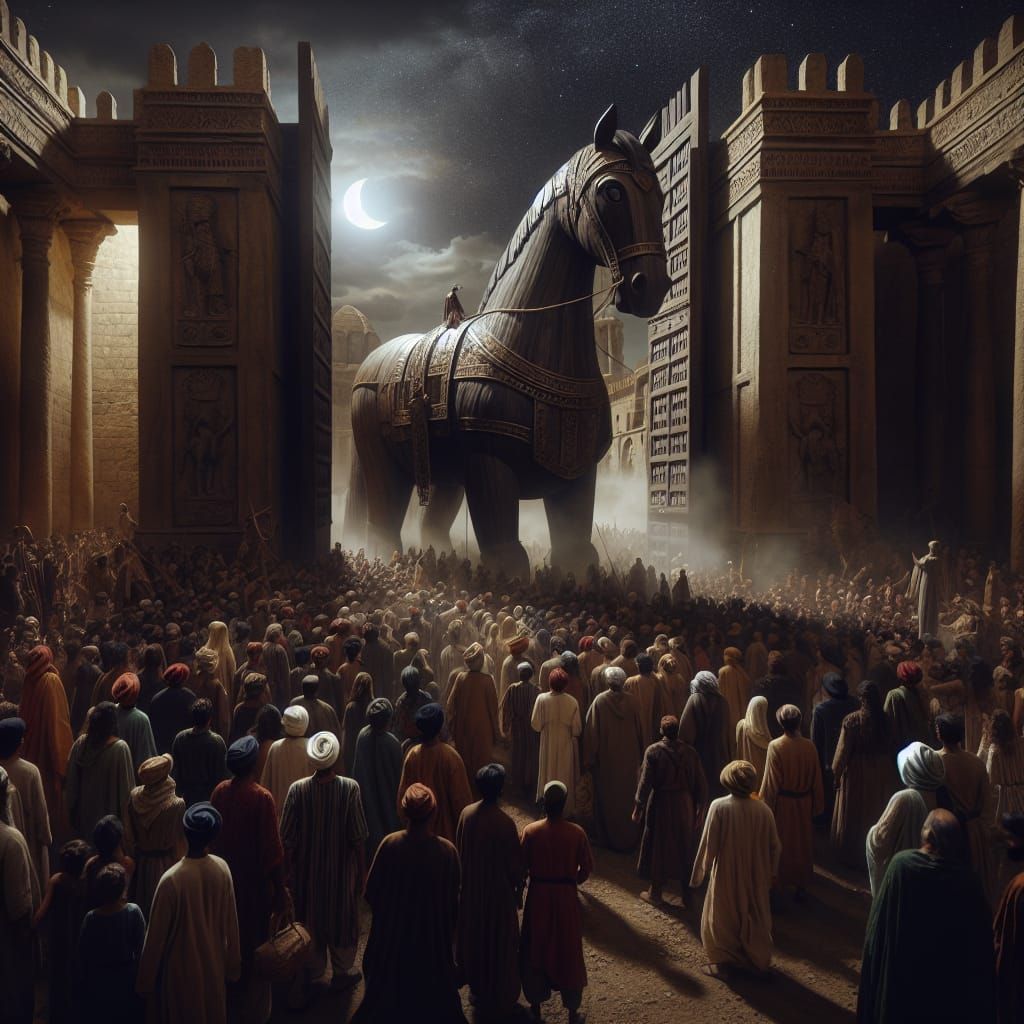 The Trojan Horse Enters the City