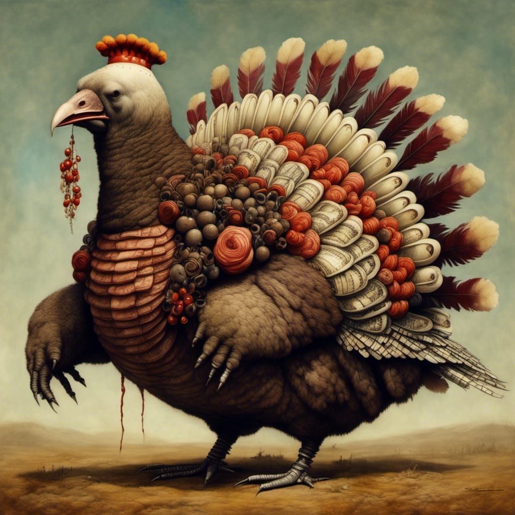 Obese Bear Turkey Hybrid Animal