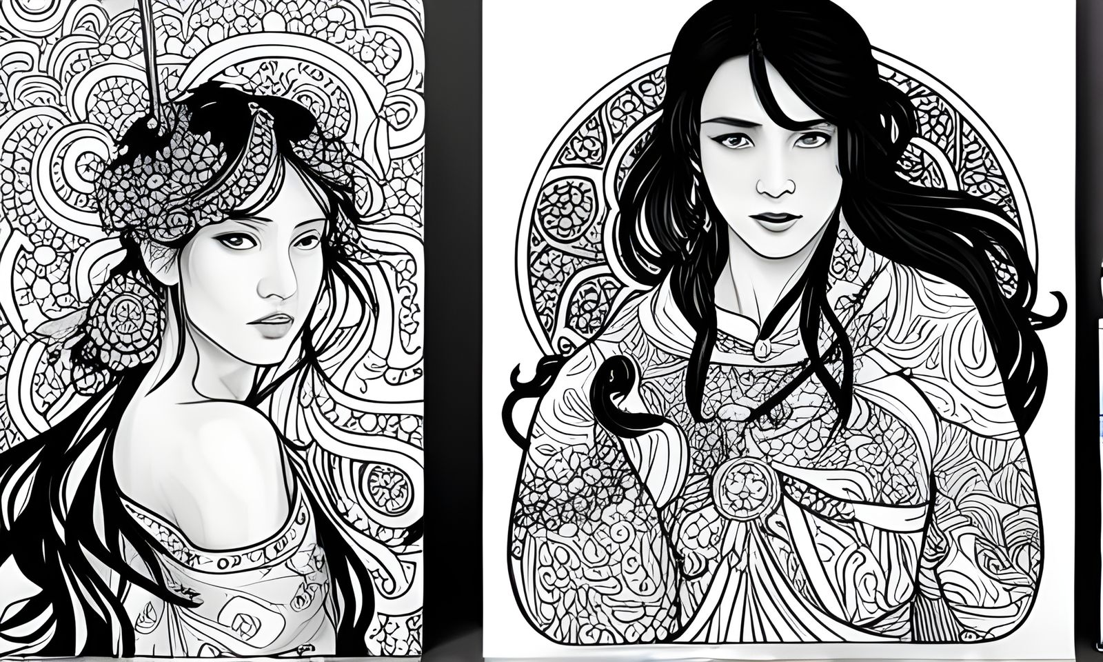 Samurai coloring book