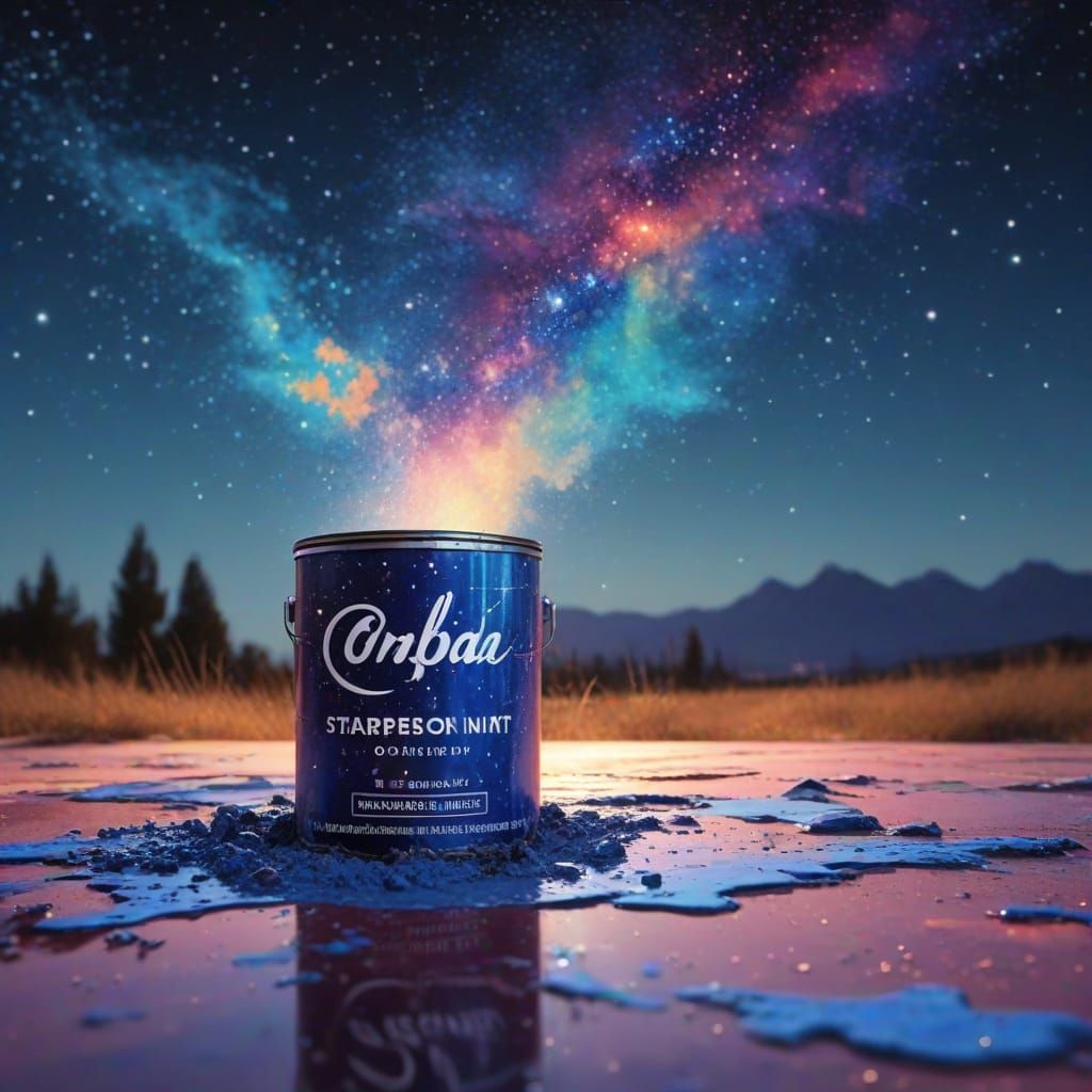 Paint Spill Transforms Daytime Into Starry Night