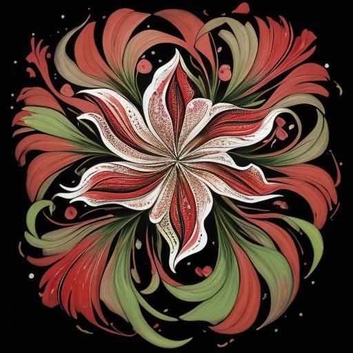 Vibrant Calla Lilies with Paint Splatter Cross