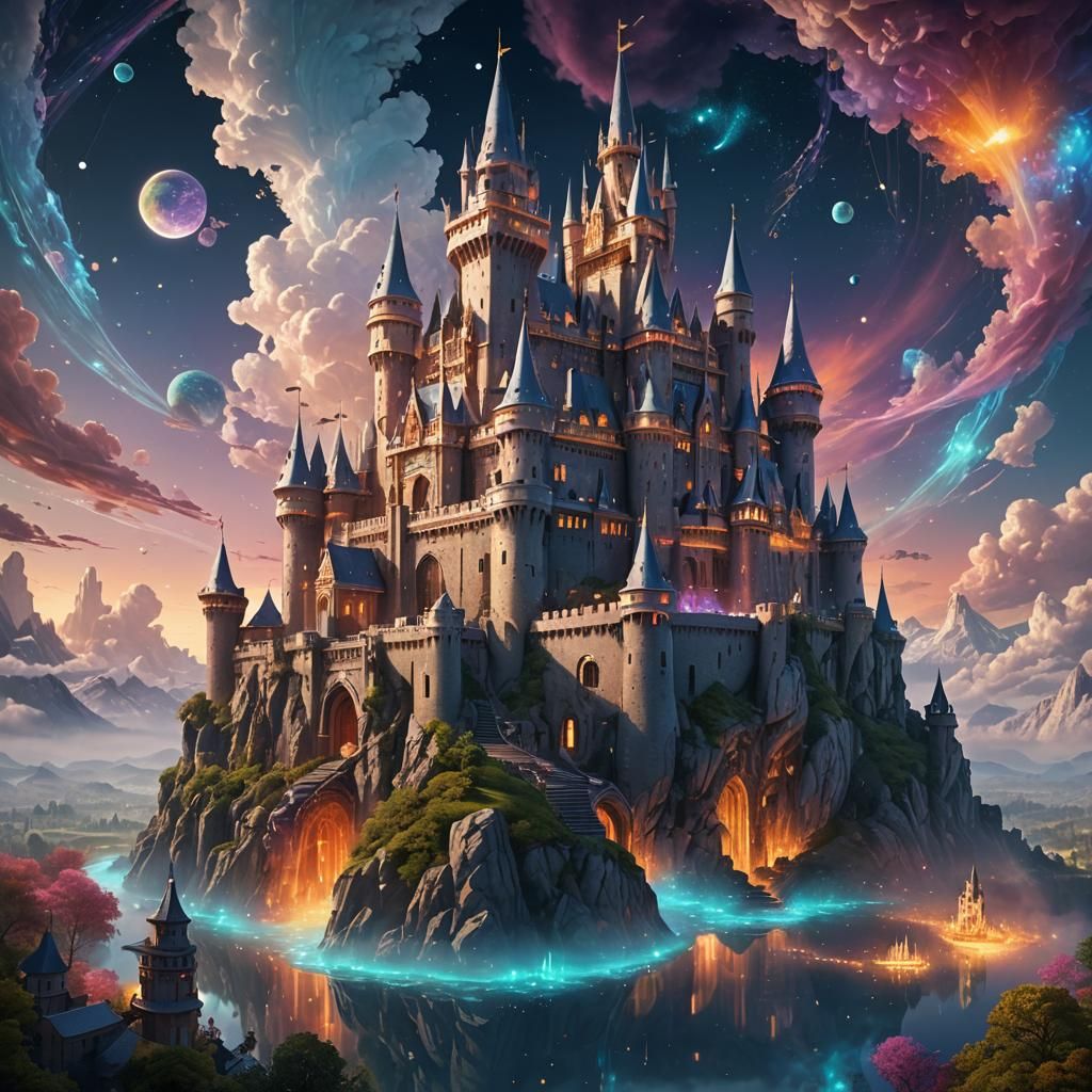 Ethereal Sky Castle: Fantasy Concept Art in Unreal Engine