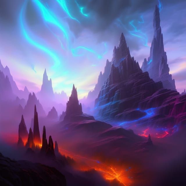 Holographic Astral Cosmic Illustration in Synthwave Style