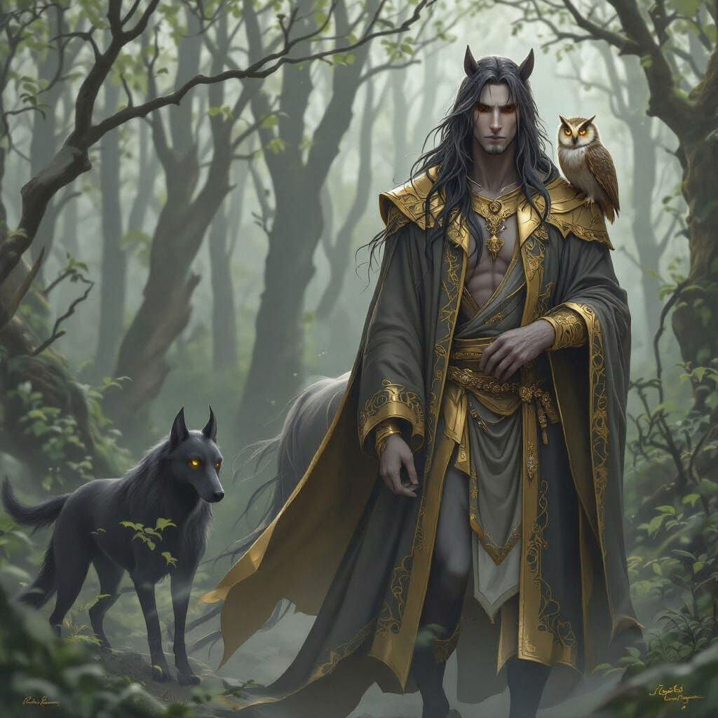 Majestic Centaur in Enchanted Forest, 3D Anime Style