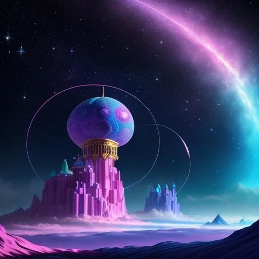 Fantasy Kingdom in Outer Space, Candy Art Style