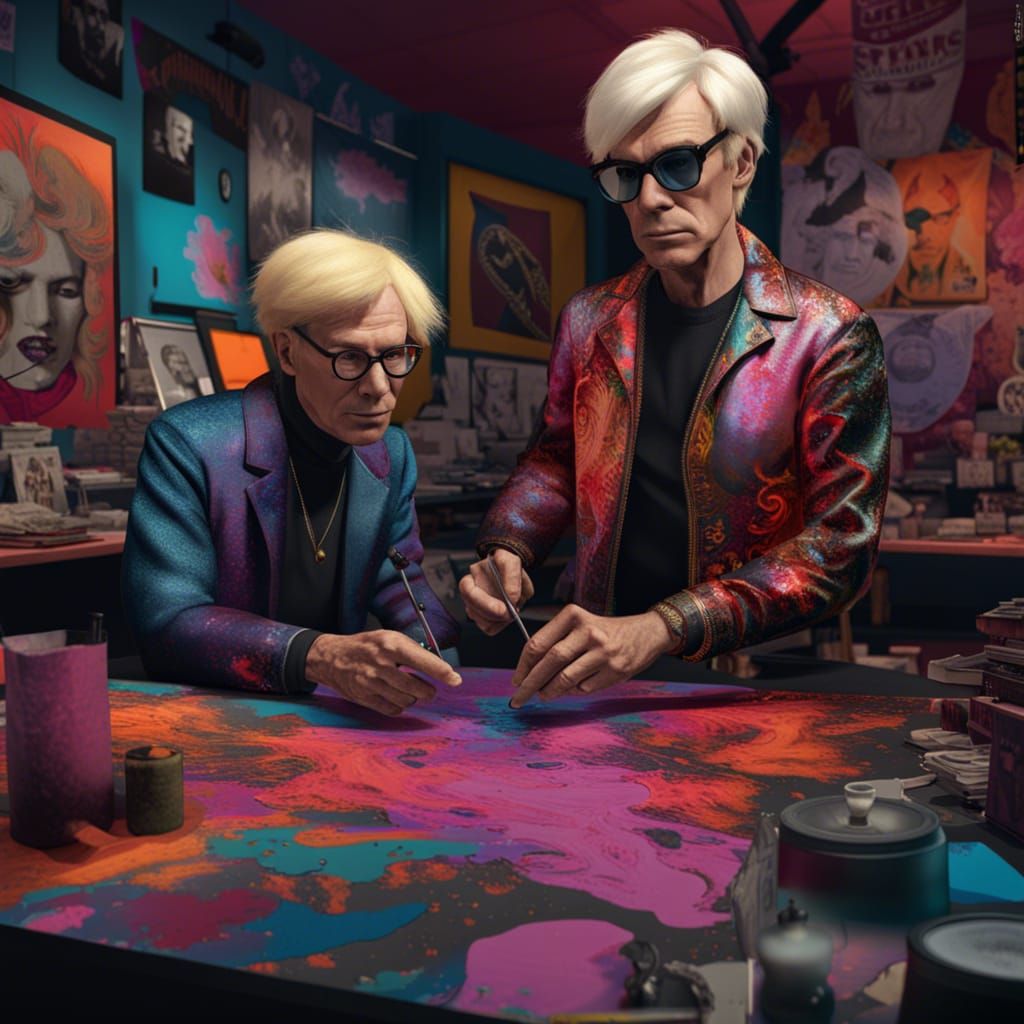 Andy Warhol at Hot Topic: Detailed Matte Painting