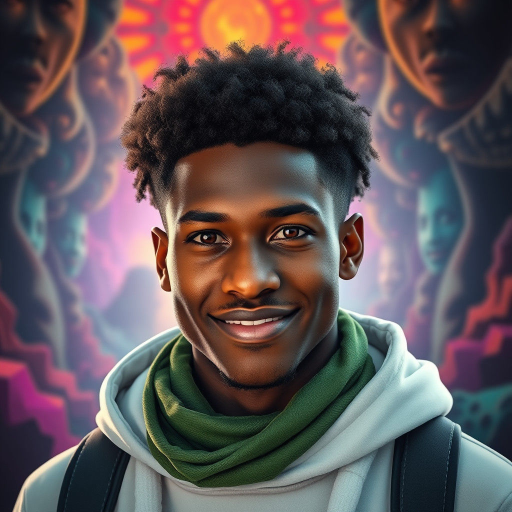 Young Man Portrait in Unreal Engine 5 Style