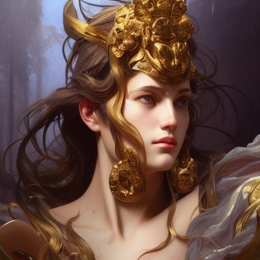 Olympian Gods Portrait: Detailed Artstation Concept