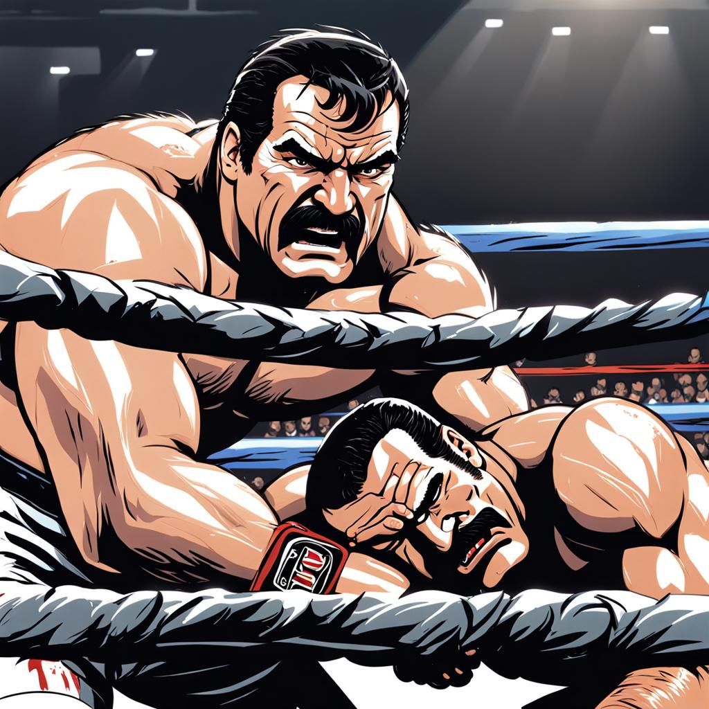 Don Frye Defeat in Anime Style