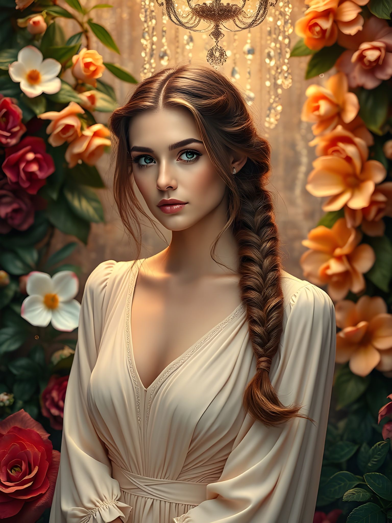 Ethereal Russian Beauty in Whimsical Wonderland