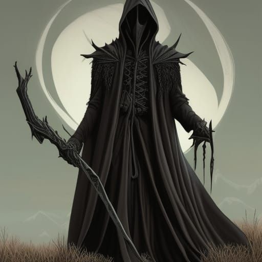 Gothic Nazgul in Angmar: Comic Book Art