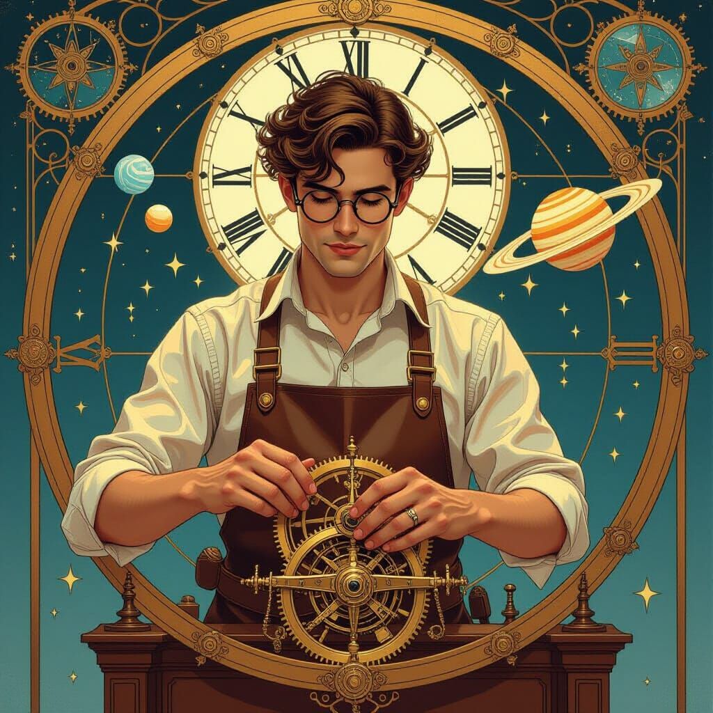 Clockwork Solar System Crafted by Celestial Clockmaker