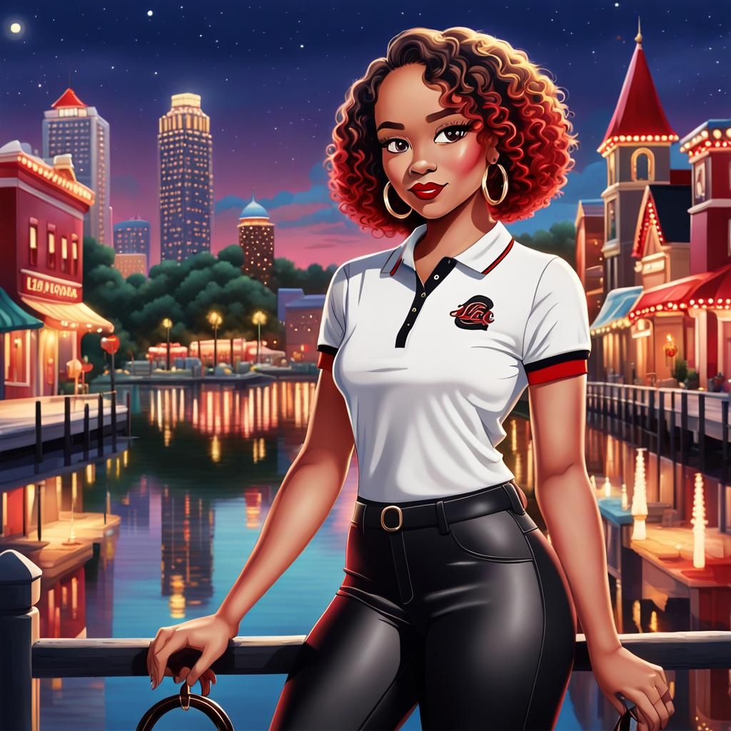 Strong and Confident in her body and life ! Beautiful light skin tone African American Queen !