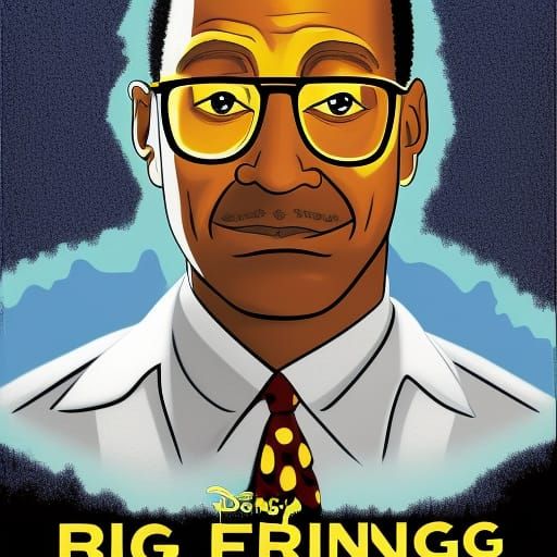 Disney Pixar Movie Poster of Breaking Bad Characters