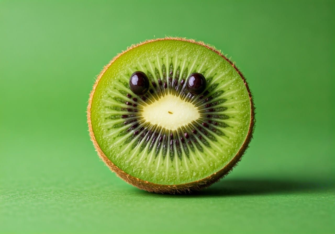 Smiling Kiwi Fruit Slice