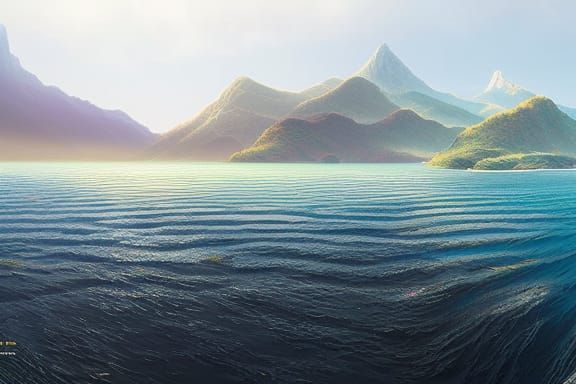 Whale Tail Under Starry Sky: Digital Painting