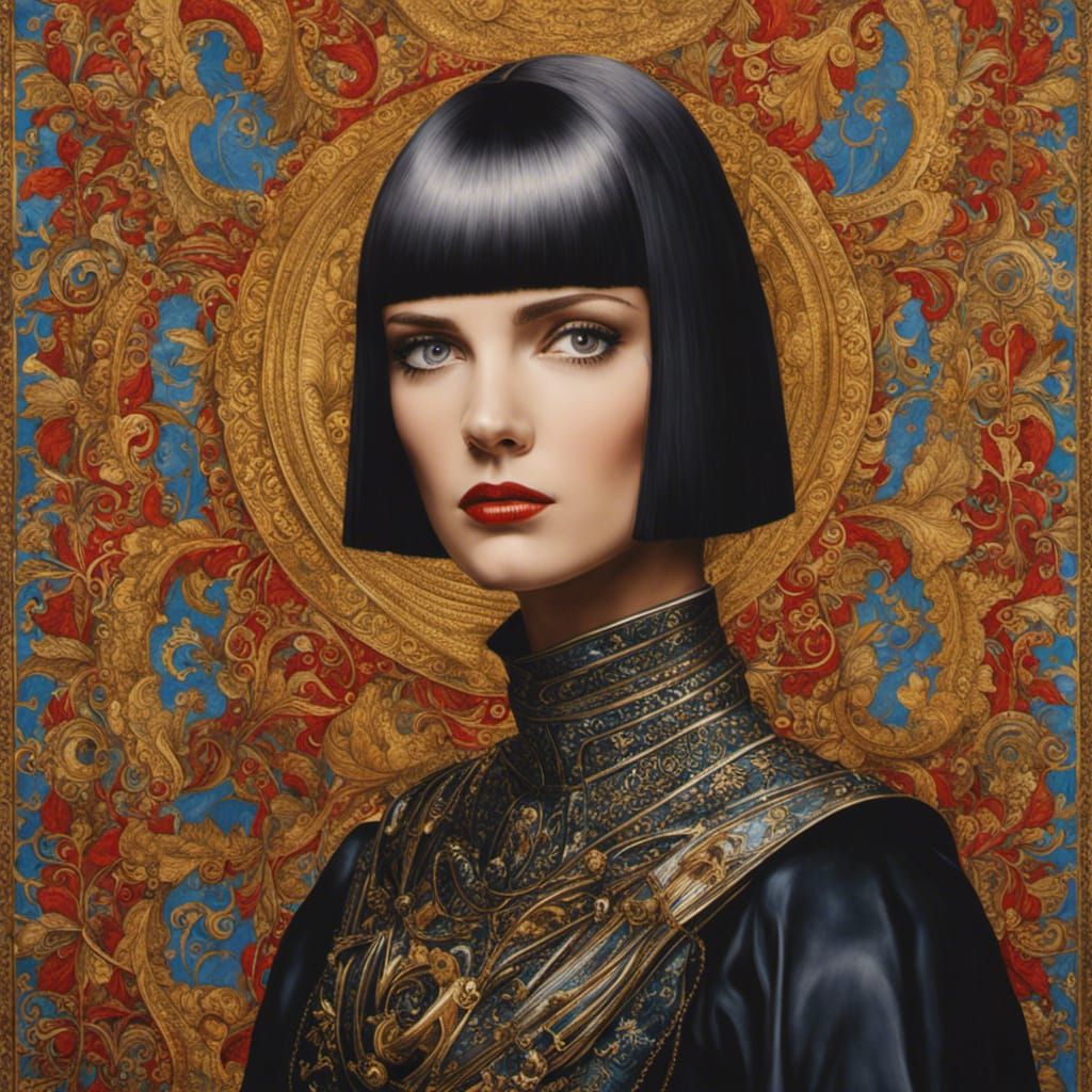 Louise Brooks as Joan of Arc: Pre-Raphaelite Portrait