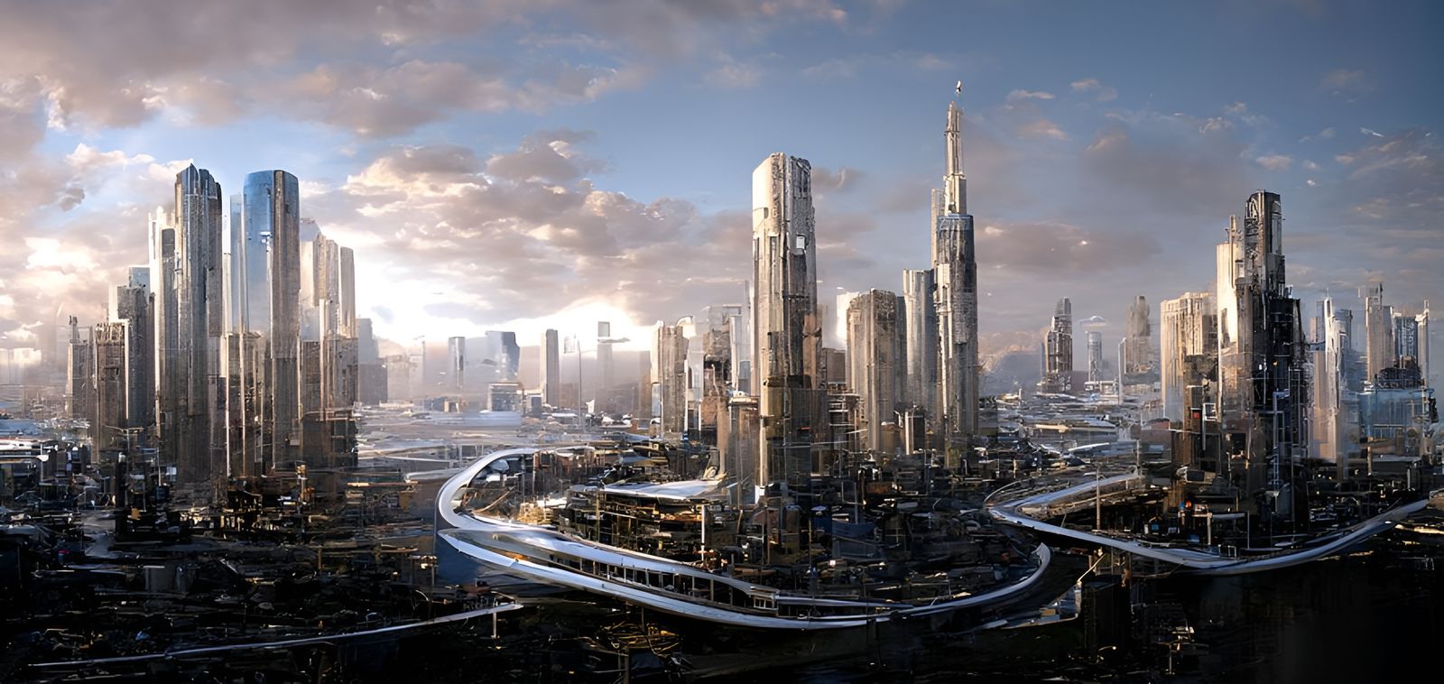 a beautiful utopian city