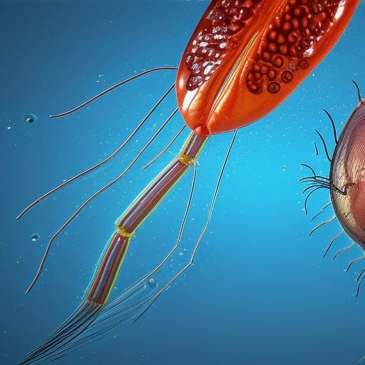 Human-Sized Water Flea Shopping in Photorealistic 3D