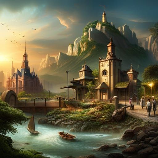 Epic Cinematic Zoo: Digital Matte Painting