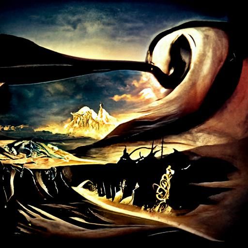 Surreal Lord of the Rings in Dali Style