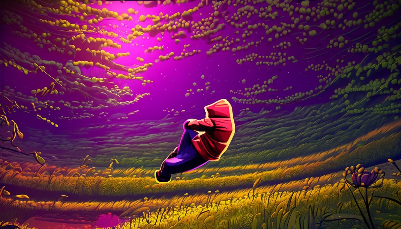 Mystical Realm in Vibrant Dimensional Landscape