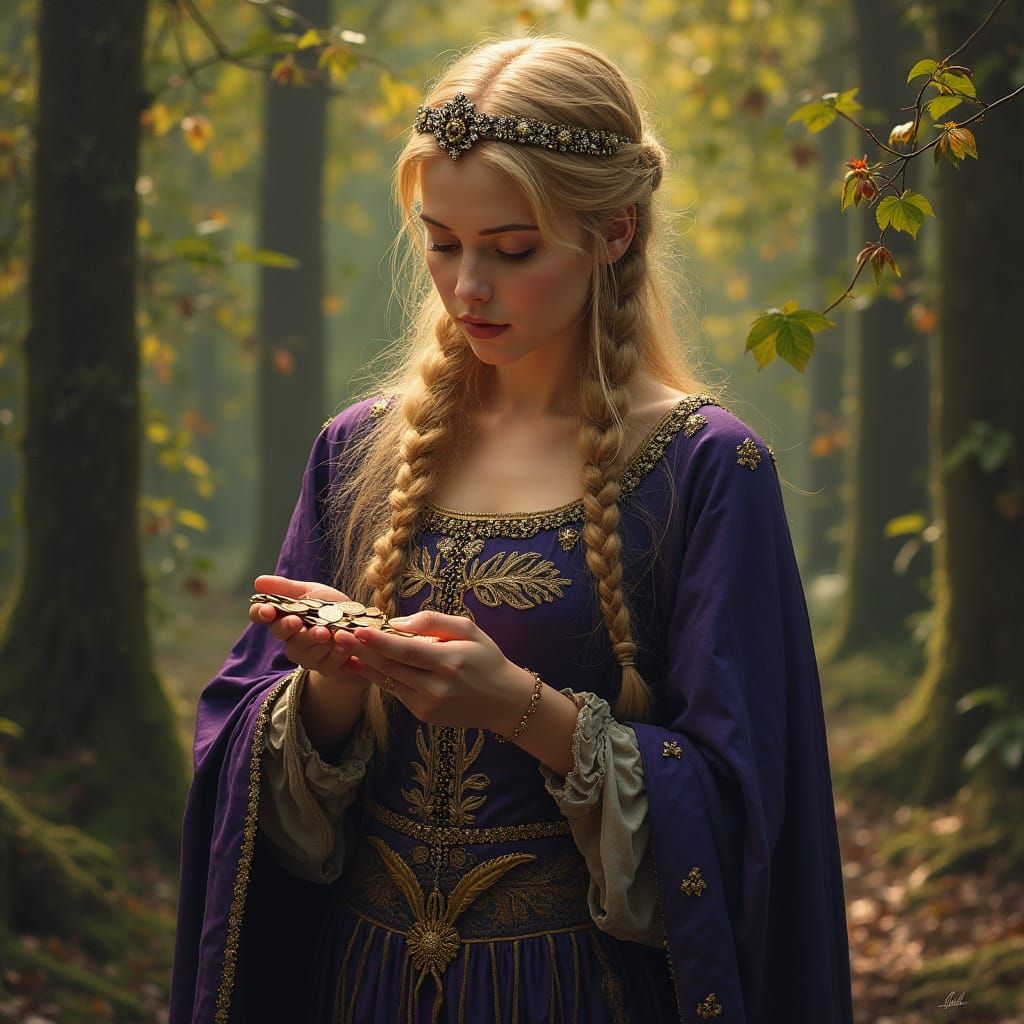 Garmangabis: Germanic Goddess of Prosperity in Hyperrealisti...