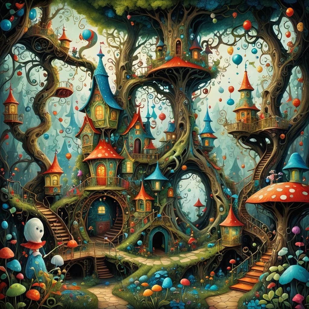 Psychedelic Fairytale Playground by Laura Diehl