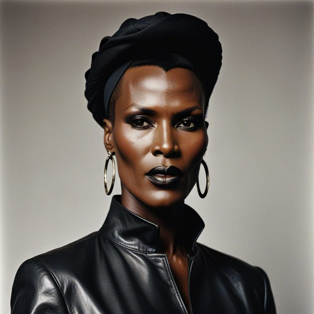 Iconic Portrait of Grace Jones