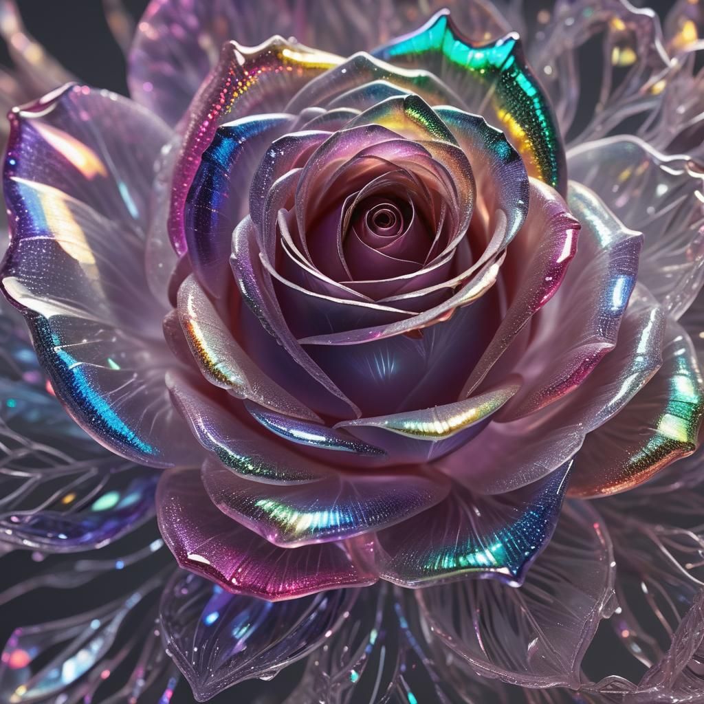 glass rose