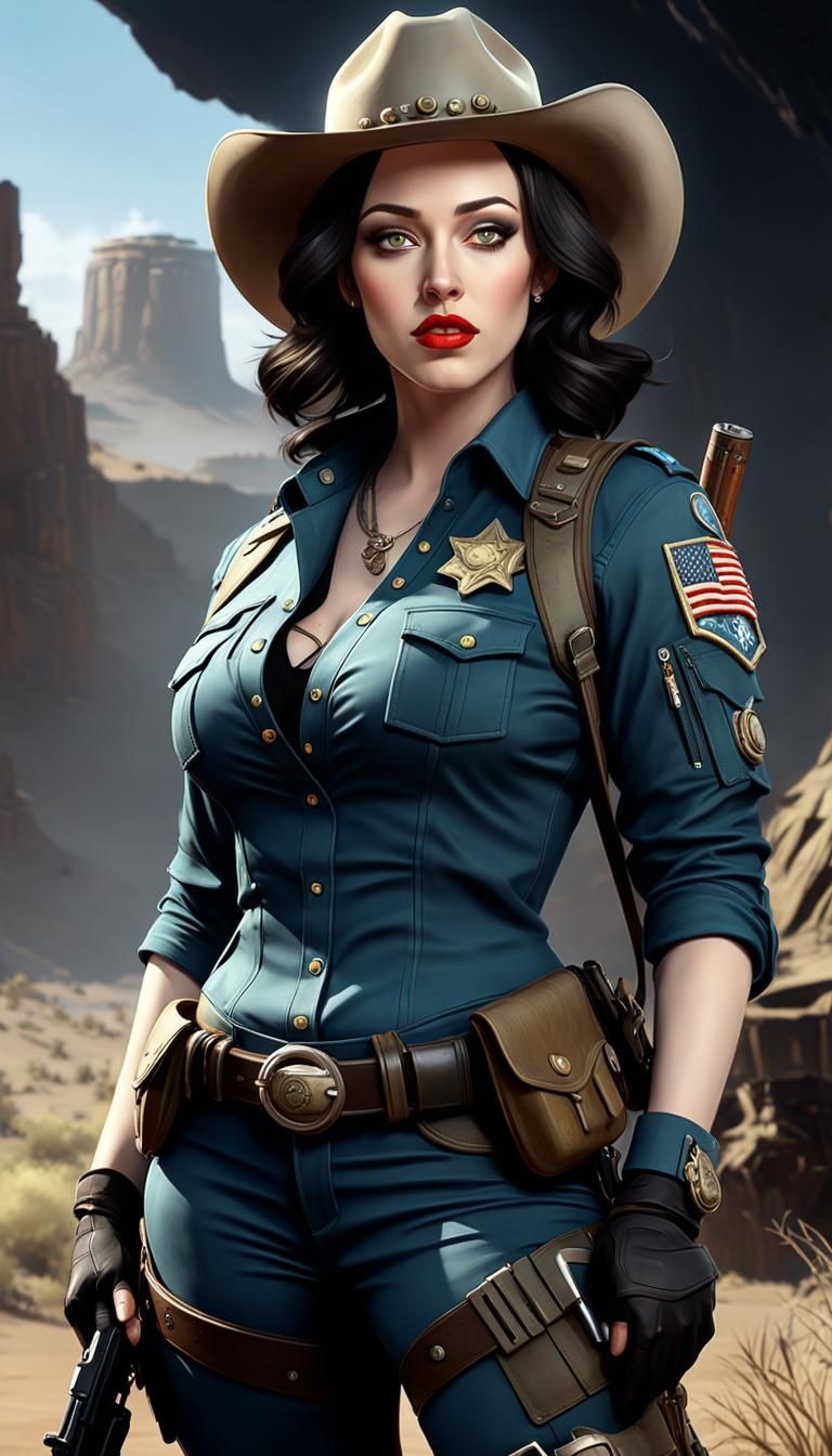 Kat Dennings in the wasteland