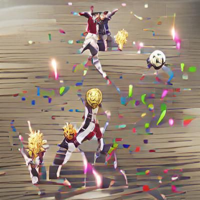 AI Generated 5 Credits Celebration Image