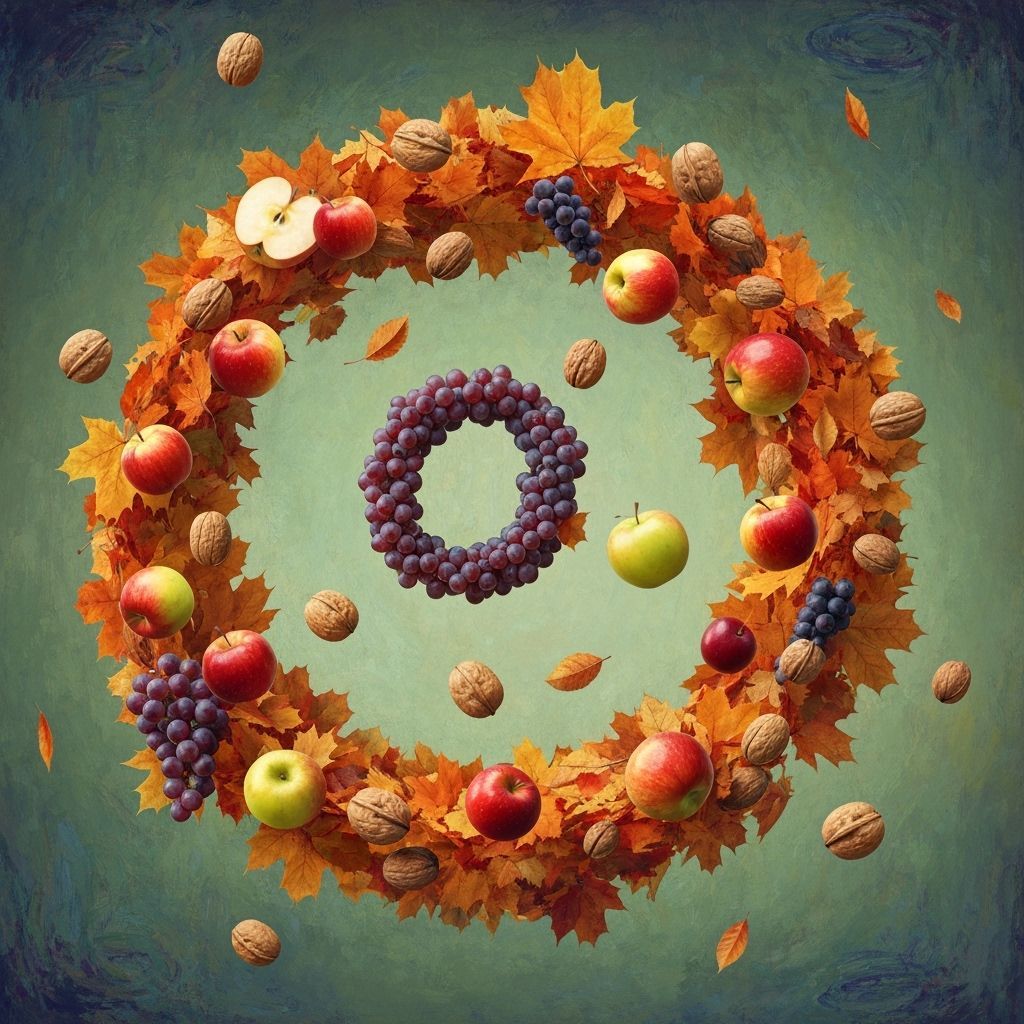 Autumn Harvest Ballet in Expressive Painterly Style