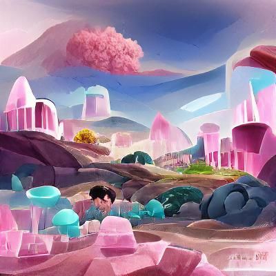 Steven Universe Inspired Fantasy Landscape