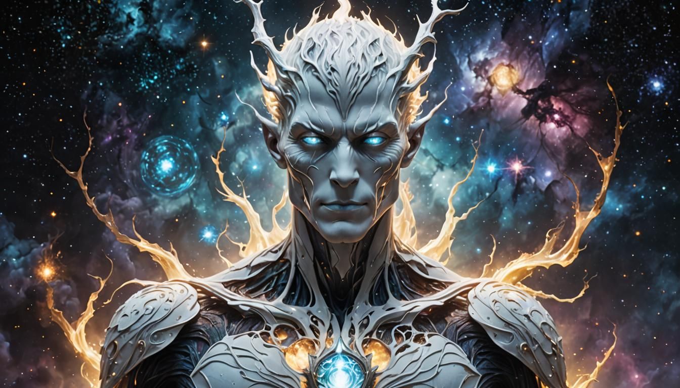 Celestial Air Elemental with Galaxy Skin