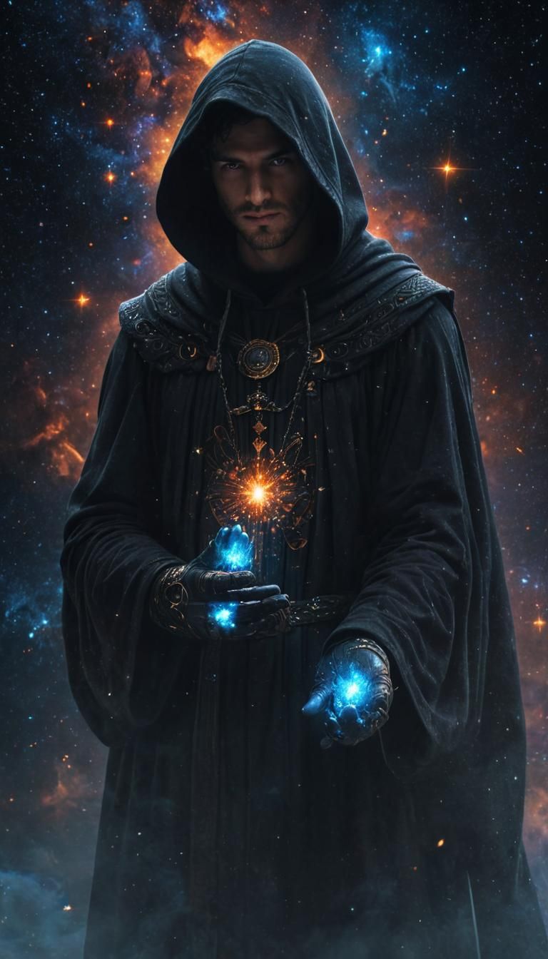 Cosmic God of Energy in Fantasy Art Style