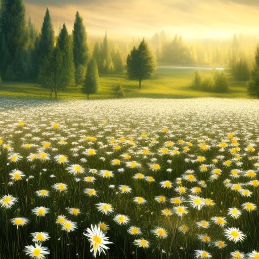 daisies field