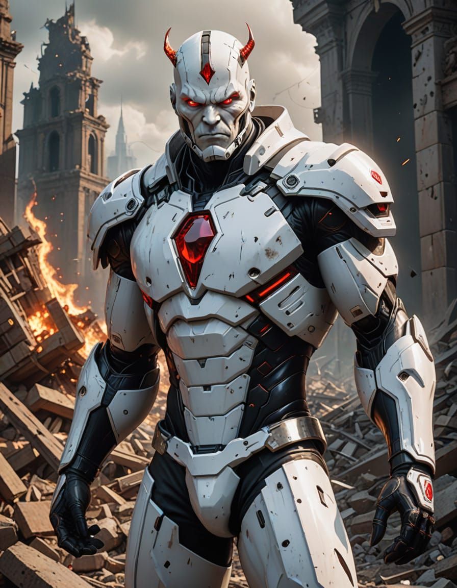 The Antivision Hero: A Futuristic Android Avenger