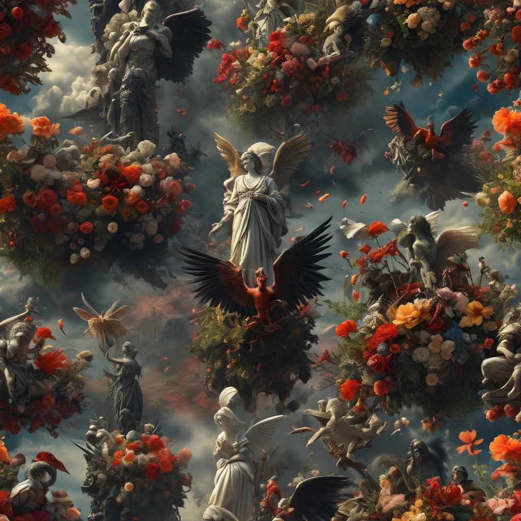 Angels Smoking in Heaven and Hell