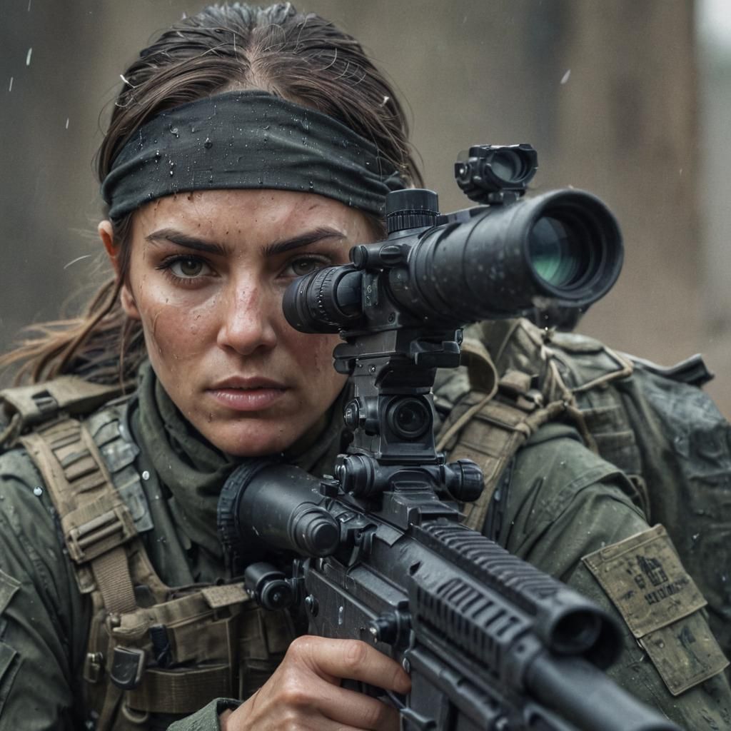 Photorealistic Special Forces Sniper in Digital Art