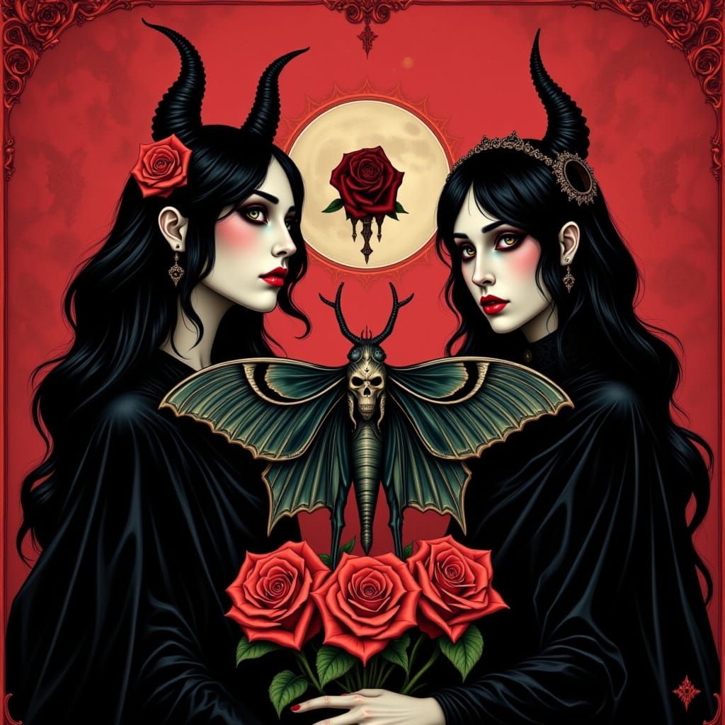 Majestic Deadly Luna Moth Illuminated in Dramatic Light