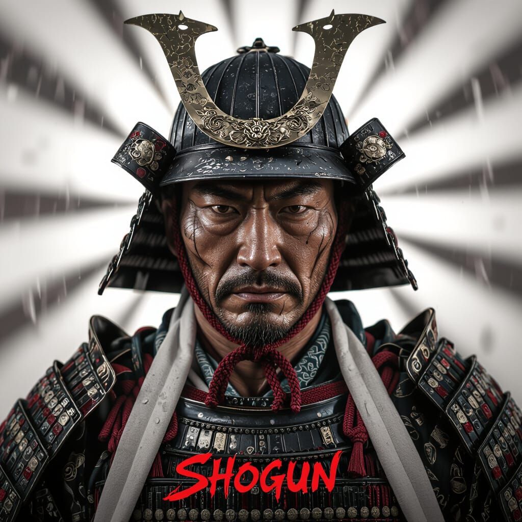 Shogun Portrait: Hyper-Realistic Samurai Face