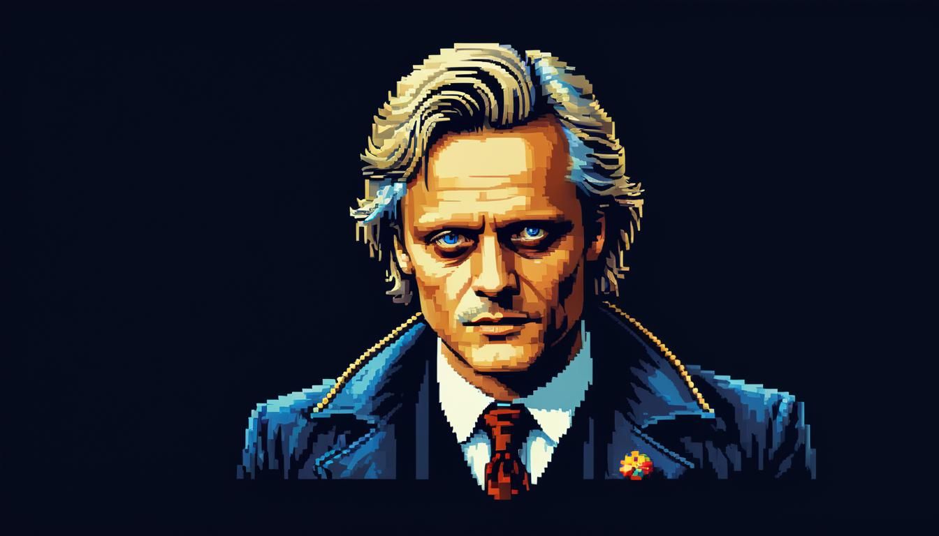 Klaus Kinski as Pixel Art Criminal of 1936