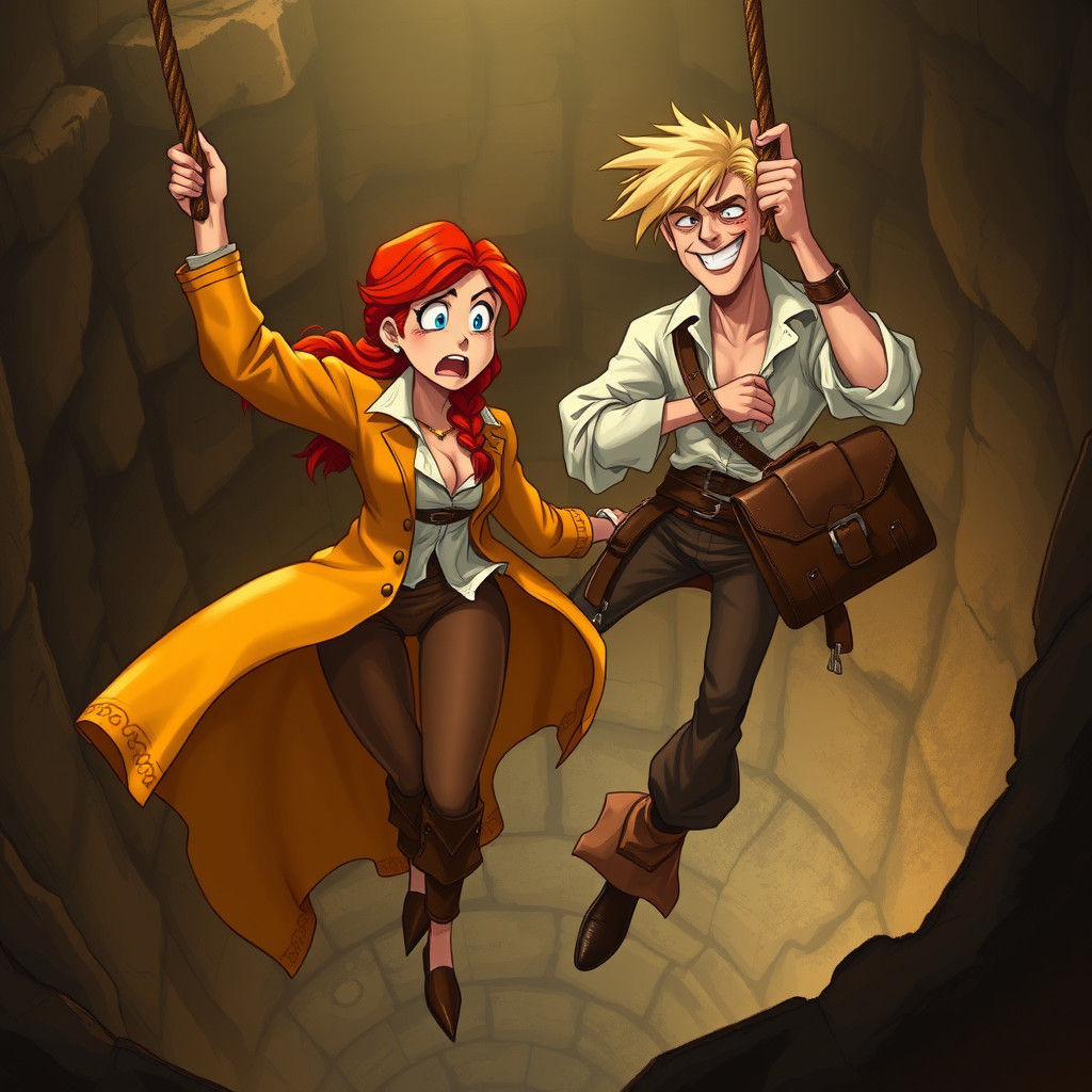 Elaine Marley and Guybrush Threepwood in Peril