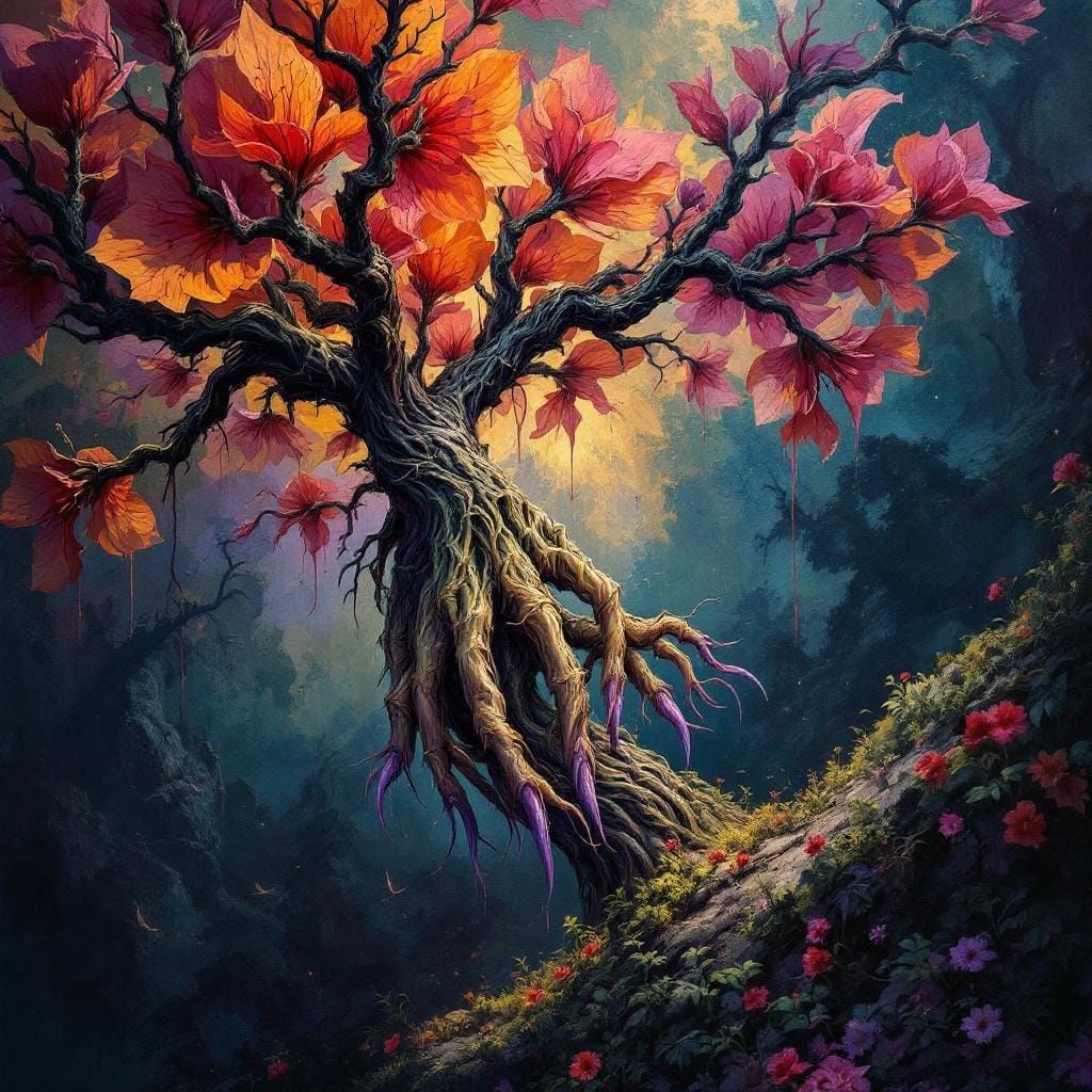 Devil's Hands Flower: Hyperrealistic Botanical Still Life