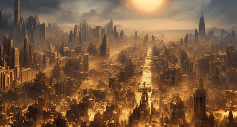 Ancient Egyptian Manhattan: A Fantastical Digital Odyssey