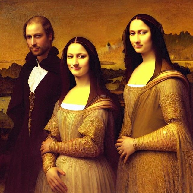 Prince William Marries Mona Lisa: A Royal Portrait