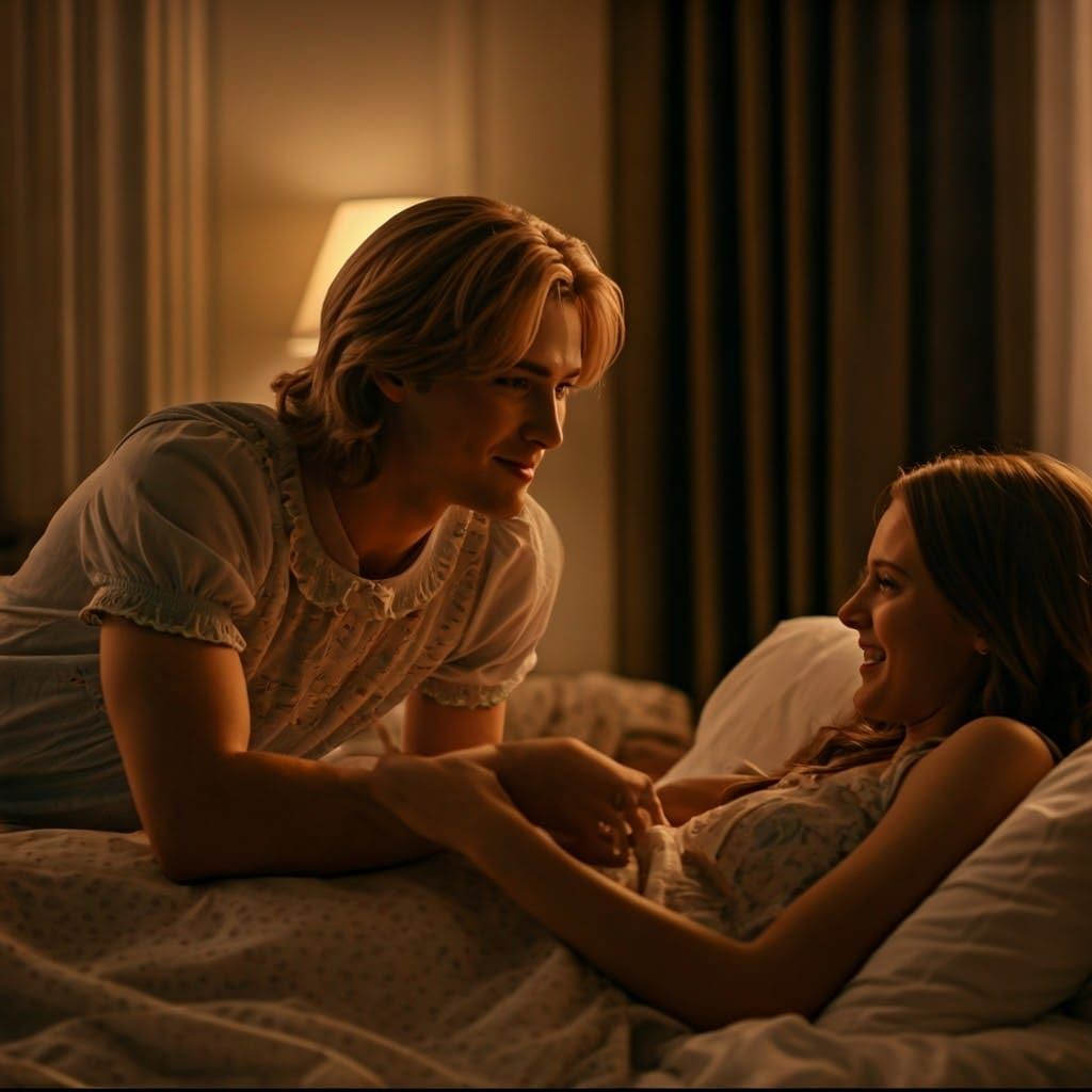 Ethereal Moment in a Dreamy Bedroom