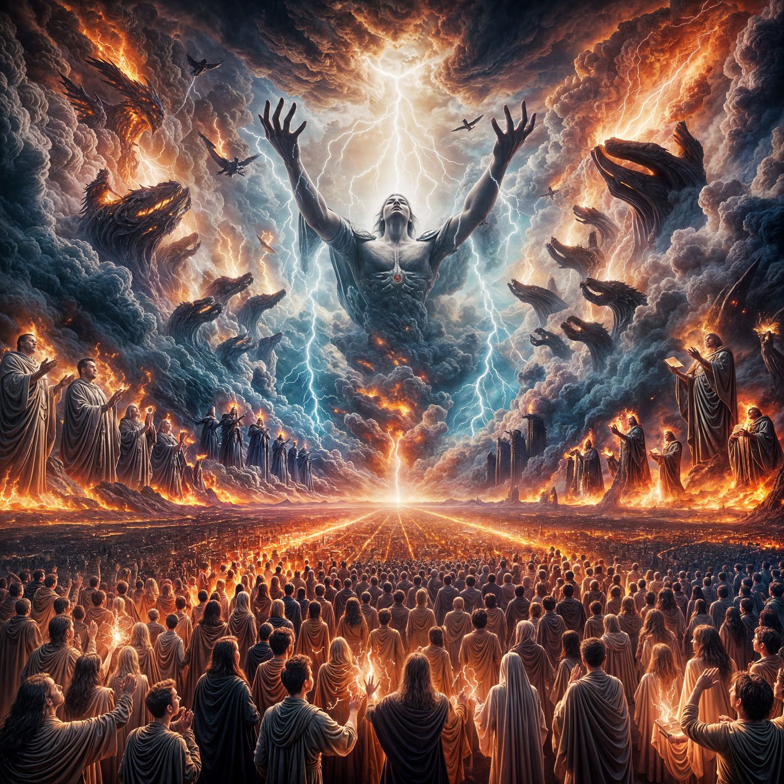 Divine Hands Cradling Book of Life